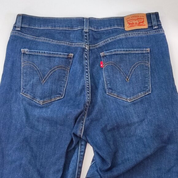 Levi's jeggings stretchy slim fit straight denim blue women's size 10 - Picture 4 of 13